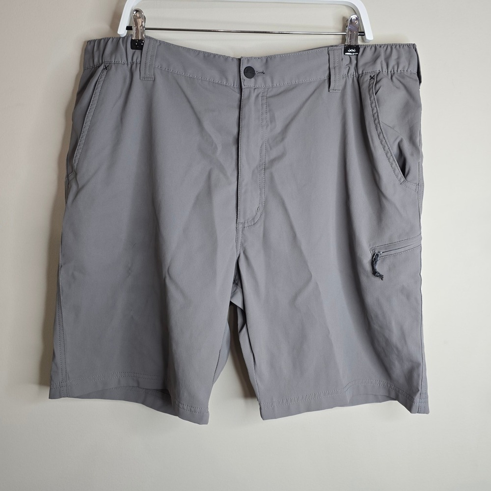 Wrangler Mens Outdoor Performance Cargo Shorts Gray 112352663 Size 40